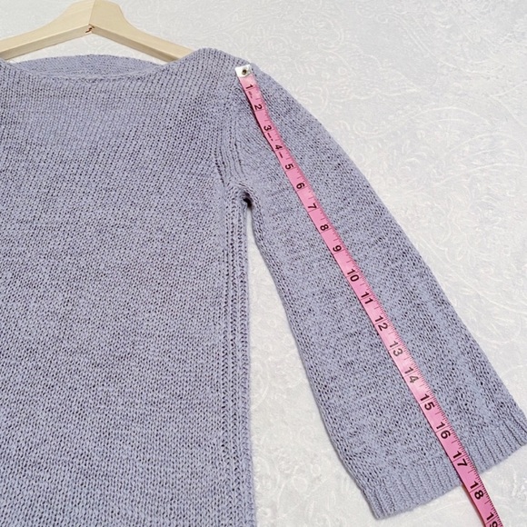 Loft Periwinkle Belled Sleeve Sweater - Picture 6 of 7